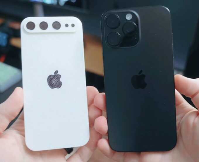 Сравнили iPhone 16 Pro и макет iPhone 17 Air