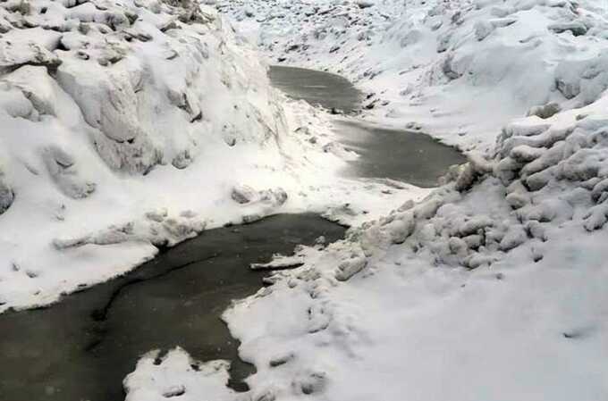 В Норильске выявили сброс воды техногенного характера при экстремальных температурах