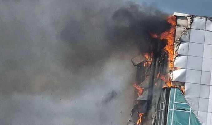 В Кемерово произошёл крупный пожар в торговом центре «Лапландия»